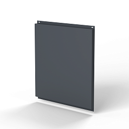 Фасадная металлокассета 1740x530 (RAL 7015) открытого типа, с порошковым покрытием 0,7 мм