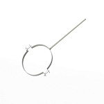 Крепление водосточный трубы сварное оцинкованное порошок ф90х10х250мм RAL 7032