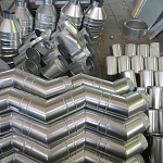 Колено водосточное оцинкованное ф100х400x400мм