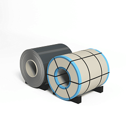 Рулон оцинкованный 0,55х1250мм (RAL 7011) с полимерным покрытием (полиэстер)