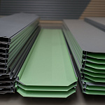 Фальц двойной стоячий оцинкованный с полимерным покрытием 0,45х625мм RAL 6029