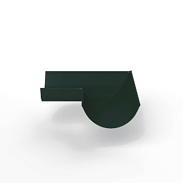 Угол 90 градусов водосточного желоба оцинкованный порошок ф220х400х400мм RAL 6009