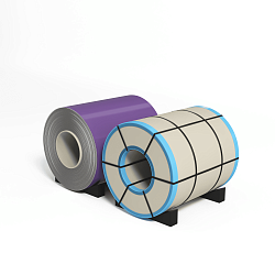 Рулон оцинкованный 0,4х1250мм (RAL 4005) с полимерным покрытием (полиэстер)