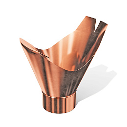 Воронка водосточного желоба медная накладная ф150мм