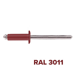 Заклепка 3.2x10 (RAL 3011) A2/A2 вытяжная