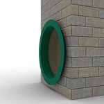 Откос радиусный 0,5 мм (RAL 6016) c порошковым покрытием