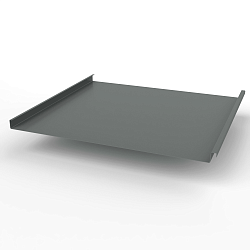 Фальц двойной стоячий оцинкованный с полимерным покрытием 0,45х625мм RAL 7005