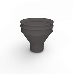 Воронка водосточная ф210х350мм (RAL 8019) водосборная, c порошковым покрытием