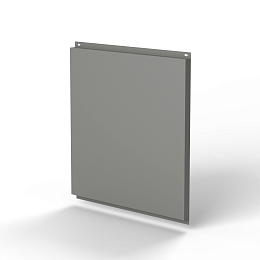 Фасадная металлокассета открытого типа 1 мм (RAL 9007) оцинкованная, с порошковым покрытием