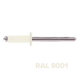 Заклепка 3.2x10 (RAL 9001) A2/A2 вытяжная