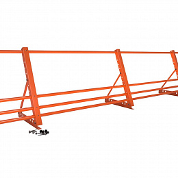 Ограждение кровельное фальц 2000мм 1200-25-1-2-2 холоднокатанная сталь с порошковым покрытием RAL 2004