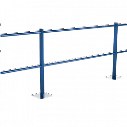 Ограждение кровельное парапетное 600-25-1-1,5-2 холоднокатанная сталь с порошковым покрытием RAL 5005