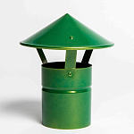 Зонт вытяжной вентиляционный оцинкованный на трубу ф400мм