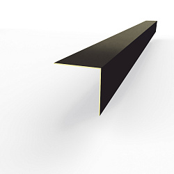 Планка угла внешнего RAL 8022 оцинкованная c порошковым покрытием 0,45мм