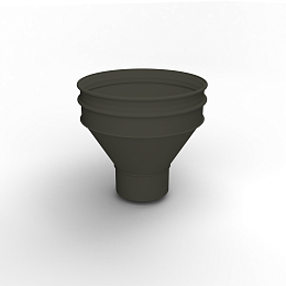 Воронка водосточная ф216х350мм (RAL 6014) водосборная, c порошковым покрытием