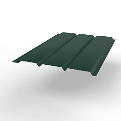 Софит металлический без перфорации оцинкованный с полимерным покрытием 0,45x357мм  RAL 6005