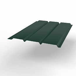 Софит металлический без перфорации оцинкованный с полимерным покрытием 0,45x357мм  RAL 6005