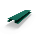 Н-образная планка (RAL 6036) оцинкованный с порошковым покрытием 0,45 мм