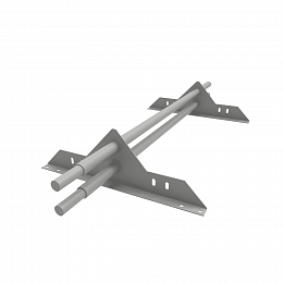 Снегозадержатель трубчатый круглый 3000мм универсальный 25-1,0-1,5-4 оцинкованная сталь с порошковым покрытием RAL 7047