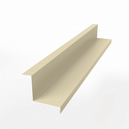 Планка угла внутреннего простая  для фальцевой кровли оцинкованная с порошковым покрытием 0,45мм ширина более 625 мм RAL 1015