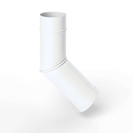 Колено водосточное оцинкованное порошок ф150мм RAL 9003