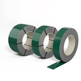 Лента оцинкованная (Штрипс) 0,6 мм (RAL 6016) с полимерным покрытием (полиэстер)