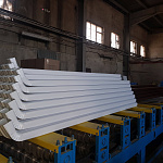 Воронка прямоугольного водосточного желоба полиэстер врезная Grand Line Vortex RAL 8017