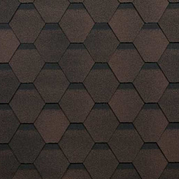 Гибкая черепица Шинглас Оптима коричневый