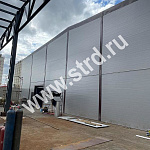 Стеновая трёхслойная сэндвич-панель трапеция 120мм 1190мм с видимым креплением минеральная вата Полиэстер Panline