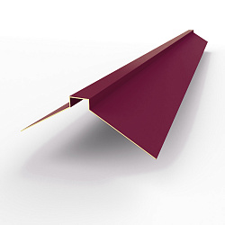 Конек фигурный 0,45 мм RAL 4004 оцинкованный, с порошковым покрытием