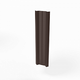 Штакетник оцинкованный с полимерным покрытием 0,4х100мм M-образный прямой RAL 8017