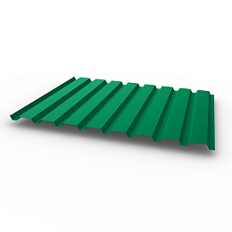 Профнастил С20 - 0,4х1150мм (RAL 6024) оцинкованный, с полимерным покрытием (Полиэстер)