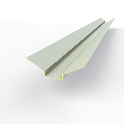 Ендова верхняя фигурная оцинкованная c порошковым покрытием 0,45мм RAL 7035