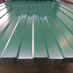 Профнастил С8 - 0,7х1180мм (RAL 3028) оцинкованный, с полимерным покрытием (полиэстер)