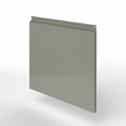 Фасадная металлокассета закрытого типа оцинкованная с порошковым покрытием 0,7x1160х600мм RAL 7023 Серый бетон