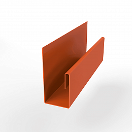 Планка П-образная для забора оцинкованная с порошковым покрытием 0,45мм ширина более 625 мм RAL 2004