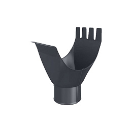 Воронка водосточного желоба оцинкованная с полимерным покрытием накладная Grand Line Optima ф125мм RAL 7024