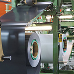 Лист оцинкованный 1,2х1250мм (RAL 9011) с полимерным покрытием (полиэстер)