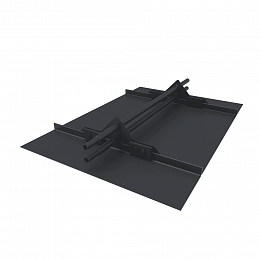 Снегозадержатель трубчатый 1000мм фальц 25-1,0-1,0-4 холоднокатанная сталь с порошковым покрытием RAL 7024