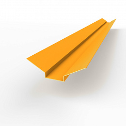 Ендова верхняя фигурная 0,45 мм (RAL 2007) оцинкованная c порошковым покрытием