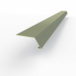 Карнизная планка RAL 7033 оцинкованная c порошковым покрытием 0,45мм