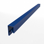 Планка П-образная для забора оцинкованная с порошковым покрытием 0,45мм ширина менее 625 мм RAL 5005