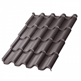 Металлочерепица МП Монтерроса-S (VikingMP E-20-8019-0,5)