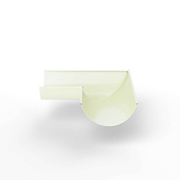 Угол 90 градусов водосточного желоба оцинкованный порошок ф180х400х400мм RAL 9010