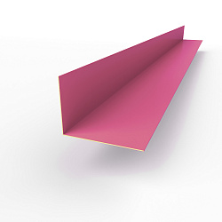 Планка угла внутренняя RAL 4004 оцинкованная c порошковым покрытием 0,45мм