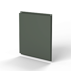 Фасадная металлокассета 1160x1160 (RAL 7009) открытого типа, с порошковым покрытием 0,7 мм