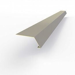 Карнизная планка RAL 7036 оцинкованная c порошковым покрытием 0,45мм