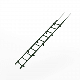 Лестница кровельная 2000мм холоднокатанная сталь с порошковым покрытием RAL 6020