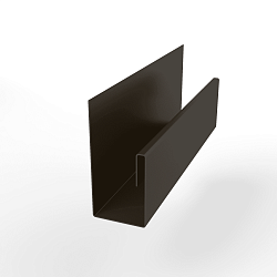 Планка П-образная для забора оцинкованная с порошковым покрытием 0,45мм ширина более 625 мм RR 32