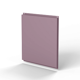 Фасадная металлокассета 1160x530 (RAL 4009) открытого типа, с порошковым покрытием 0,7 мм